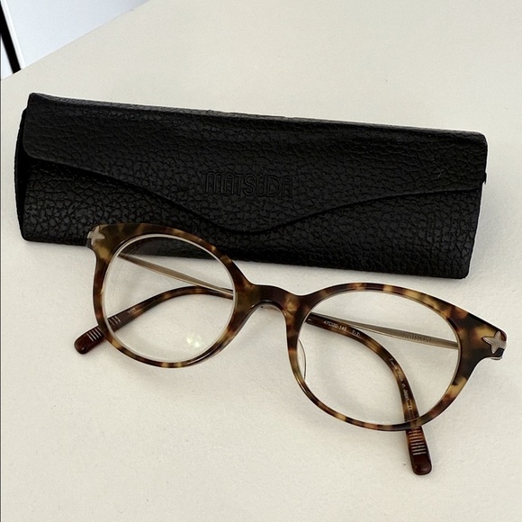 Matsuda Accessories - Matsuda M2022 Tortoise Cat Eye Optical Eye Glasses Made in Japan 47mm